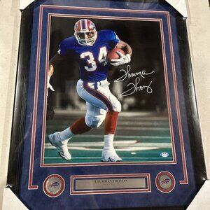 Thurman Thomas autograph signed Buffalo Bills 16x20 photo framed PSA